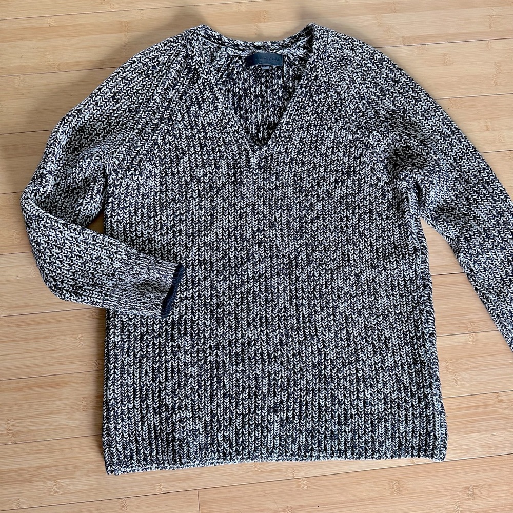 RAG & BONE Karen V-neck wool blend knit sweater S
